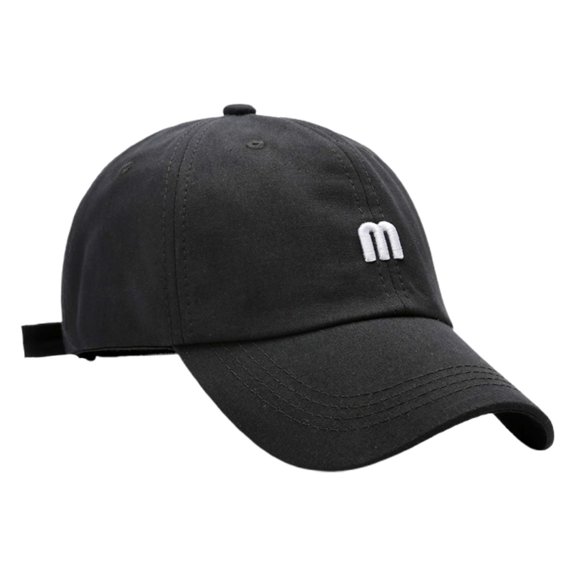 Fgnfyis Embroidered Unisex Baseball Cap Sun Adjustable Low Profile Dad Hat for Outdoor Sports Black One Size