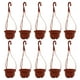 thumbnail image 1 of 24 juegos de macetas colgantes de plástico para plantas, cestas de flores colgantes para plantas de interior y exterior, maceteros colgantes, 1 of 4