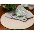 thumbnail image 2 of Ceramic Irish Easter Bunny Salt and Pepper Shakers Shamrock Pattern, 2 of 6