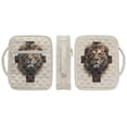 thumbnail image 2 of ZUXONGSY Cross Lion Print Bible Case for Women Quilted Bible Carrier Portable Journal Case with Handle Christian Tote Bag for Christian, 2 of 7