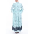 thumbnail image 2 of Women's Long Dress AQUA PRINTED, 2 of 3