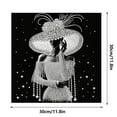 thumbnail image 2 of KOYPTL Special Shaped Diamond Art Painting Kit Hat Lady for Adults & Beginners Crystal Rhinestone Gem Art Craft Home Decor 12×12 Inch Valentines Birthday Gifts for Women Mom, 2 of 5