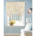 thumbnail image 2 of Yellow Spring Floral Tie Up Curtains for Window, Thermal Insulated Balloon Shade Adjustable Rod Pocket Curtains Valance Panels for Kitchen Bathroom Cafe 52 x 63 Summer Botanical Farmhouse, 2 of 6