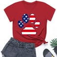thumbnail image 2 of ZACPNCV Flag Shirt for Toddler Kids Boys Girls USA Flag T-Shirt 4th of July Shirt Patriotic Tee Tops Red 9-10 Years, 2 of 9