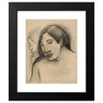 thumbnail image 2 of Paul Gauguin 12x14 Black Modern Framed Museum Art Print Titled - Heads of Tahitian Women, Frontal and Profile Views (1891-1893), 2 of 5