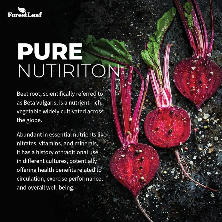 Forest Leaf Organic Beet Root Supplement with Ginger & Grape