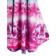 thumbnail image 4 of Tallo de talla grande tinte lace-up hombro abierto camiseta larga Rosegal Camisetas tallas grandes, 4 of 5