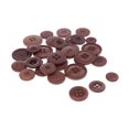 thumbnail image 4 of 50g Botones de Resina de 2/4 Agujeros Hebilla de para Tarjetas de Recortes - color marrón BLESIY Botones de costura de resina, 4 of 7