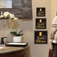 thumbnail image 5 of Square Plus Guest Bathroom Wall or Door Sign | Office & Workspace Bathroom Signage - Medium, 5 of 9