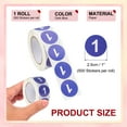thumbnail image 2 of Number Circle Stickers Round Color Coded Self-Adhesive Labels Dark Blue, 2 of 7