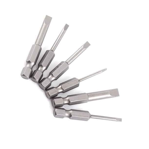 Juego De 10 Puntas Atornilladoras Hexagonales Magnéticas 50mm - Acero S2 Con Vástago 1/4" Para Destornilladores
