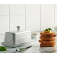 thumbnail image 4 of Godinger Butter Dish, Ceramic Butter Dish With Lid, Kitchen Decor - Dublin Collection, 4 of 4