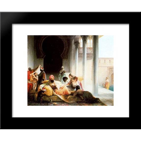 Inside the Harem 20x24 Framed Art Print by Francesco Hayez