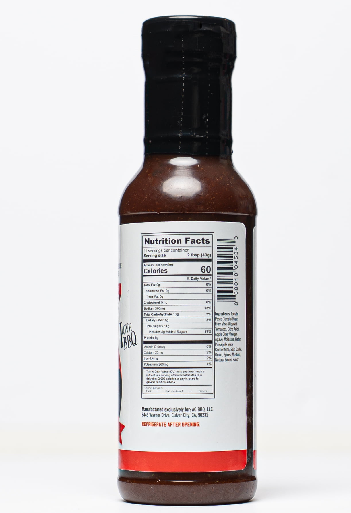 AC BBQ ALL DAY Sauce (15.3oz) -- Use on Pulled Pork, Chicken, Veggies, Burgers and More. No MSG.