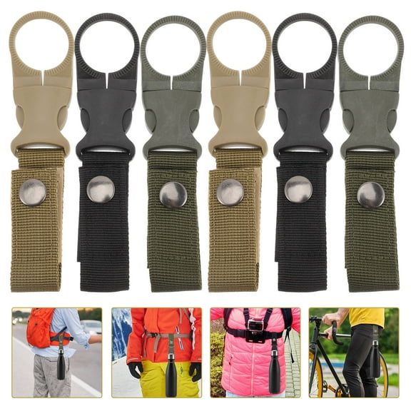 Masteelf  6 Pcs Straps for Water Bottles Holder Hanger Portable Clip Travel Accessory