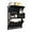 Black, variant on Key Holder for Wall, Elegant Wall-Mounted Mail Organizer with Storage Drawers & 6 Key Hooks, Pine Wood Luxury White
