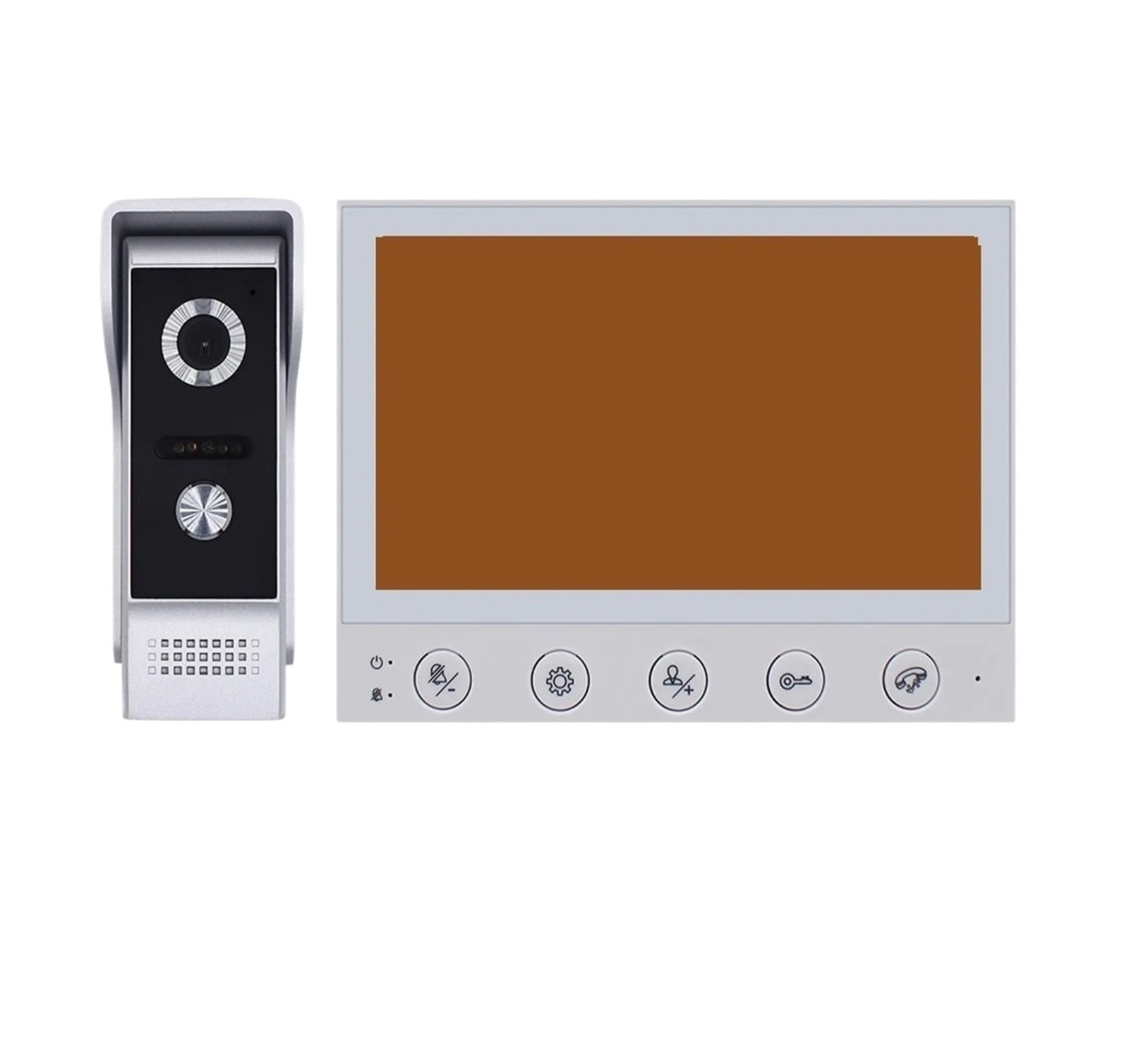 7 Inch Video Intercom For Home System Kit Outdoor Doorbell With Camera Ir Night Vision Waterproof Handsfree Dual-Way Intercom ,Crystal-Clear 2K