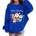 thumbnail image 5 of LWNYDPLSD Christmas Hawaiian Shirt Boys Sweatshirts Size 8-10 Girls' Tops, Tees & Blouses Juniors Sweatshirt 18-24 Month Girl Clothes Girls 14-16, Blue 7-8 Years, 5 of 6