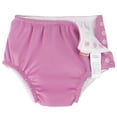 thumbnail image 3 of HECCEI Baby Swim Diapers 18-24 Months Reusable Swim Diaper with Side Snaps, Pink, 3 of 6