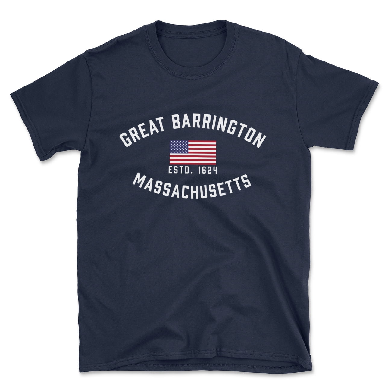 Great Barrington Massachusetts Patriot Men's Cotton TShirt