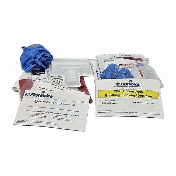 First Voice Basic Wall-Mounted Bloodborne Pathogen BBP Kit BP006