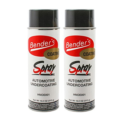 RecPro Trailer Fender Rubberized Undercoating Spray | Prevent Rust | Buildable & Paintable | Automotive | Black (2 Pack)