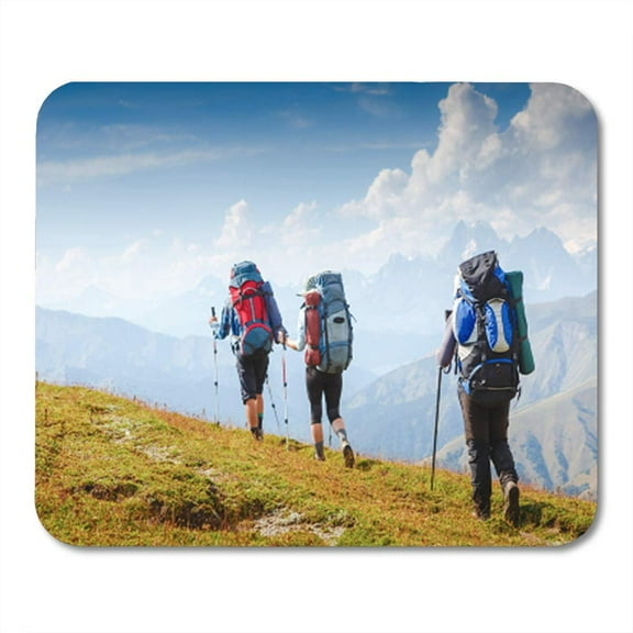 SIDONKU Hike Hikers in The Mountains Climbing Trail Active Activity Mousepad Mouse Pad Mouse Mat 9x10 inch