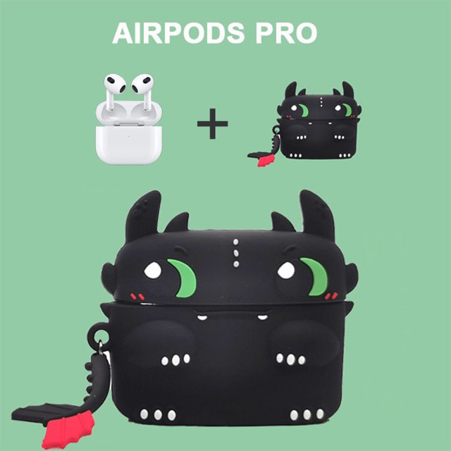 Airpods Pro Caso 3D De Dibujos Animados De Silicona Suave Auriculares Inalámbricos