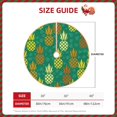thumbnail image 2 of Fuzoiu Pineapples1 Print Christmas Tree Skirt,Xmas Christmas Decorations,Xmas Tree Mat for Farmhouse Holiday New Years Home Party Decor Tree Rugs-36", 2 of 6