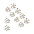 thumbnail image 3 of Abbracc 10 Pieces Flatback Rhinestone Beads Buttons Button Rhinestone for Jewelry Making Argent, 3 of 9