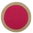 thumbnail image 2 of Jaipur Art And Craft Natural 90x90 CM (3 x 3 Square feet)(35.10 x 35.10 Inch)Multicolor Round Jute AreaRug Carpet throw, 2 of 5