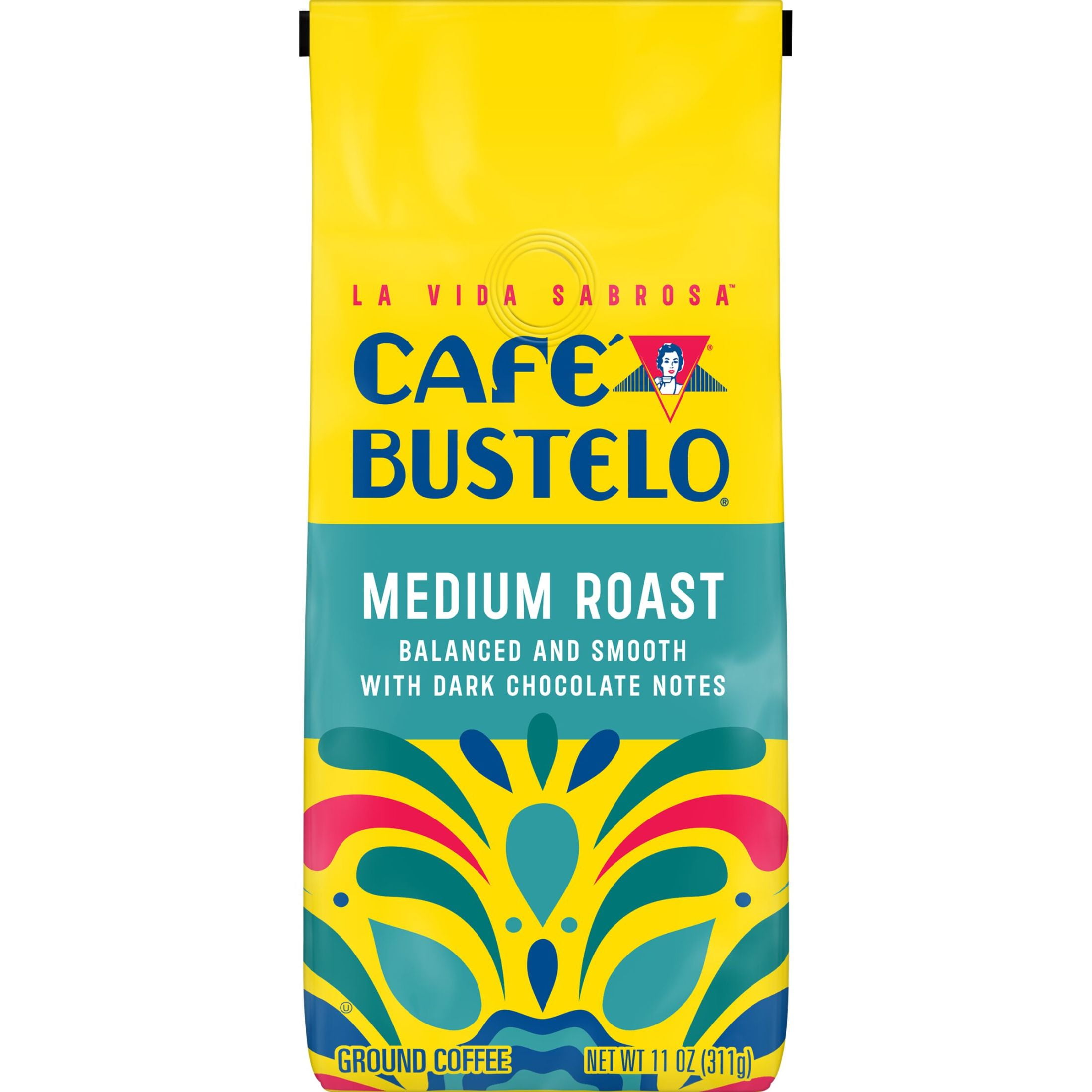 (6 pack) Cafe Bustelo Medium Roast Ground Coffee, 11 oz Bag