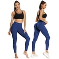 thumbnail image 2 of VASLANDA Women's High Waist Yoga Scrunch Leggings With Side Pockets Tummy Control Workout Running Pants Sports Tights Gym Fitness Athletic Pants, 2 of 6
