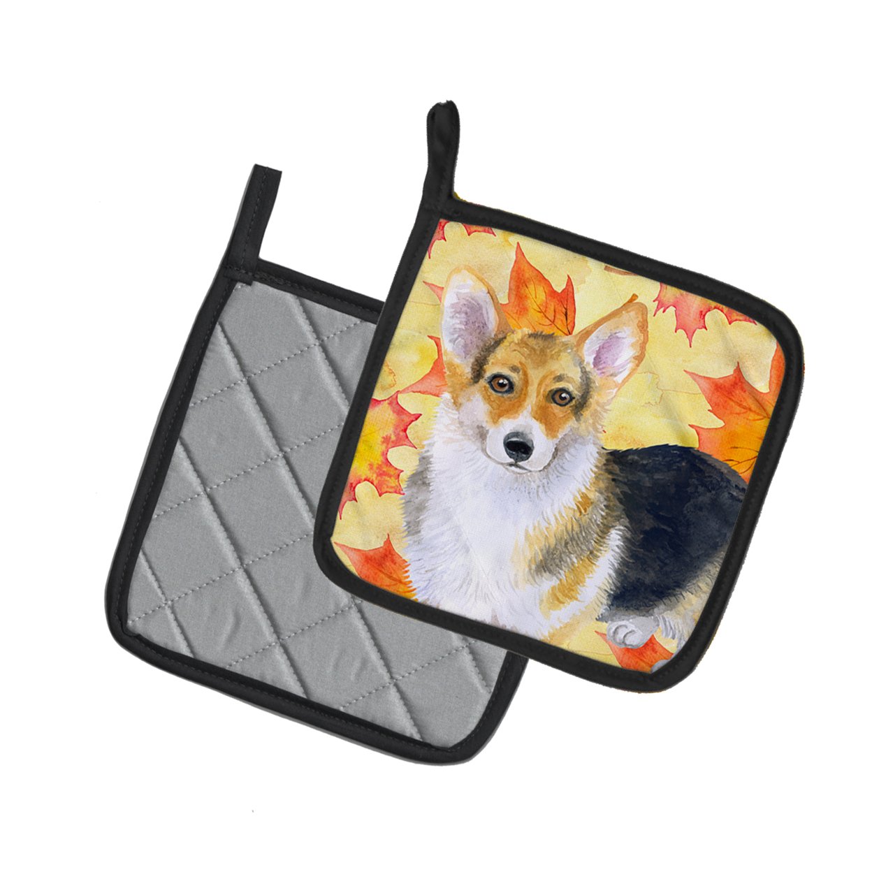 Pembroke Corgi Fall Pair of Pot Holders
