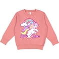 thumbnail image 2 of Inktastic Little Sister Unicorn Toddler Sweatshirt, 2 of 4