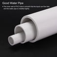 thumbnail image 6 of Rigid Round Pipe 45.2mm ID 50mm OD 20cm/8" Length White High Impact for Water Pipe, Crafts, Cable Sleeves, 6 of 6