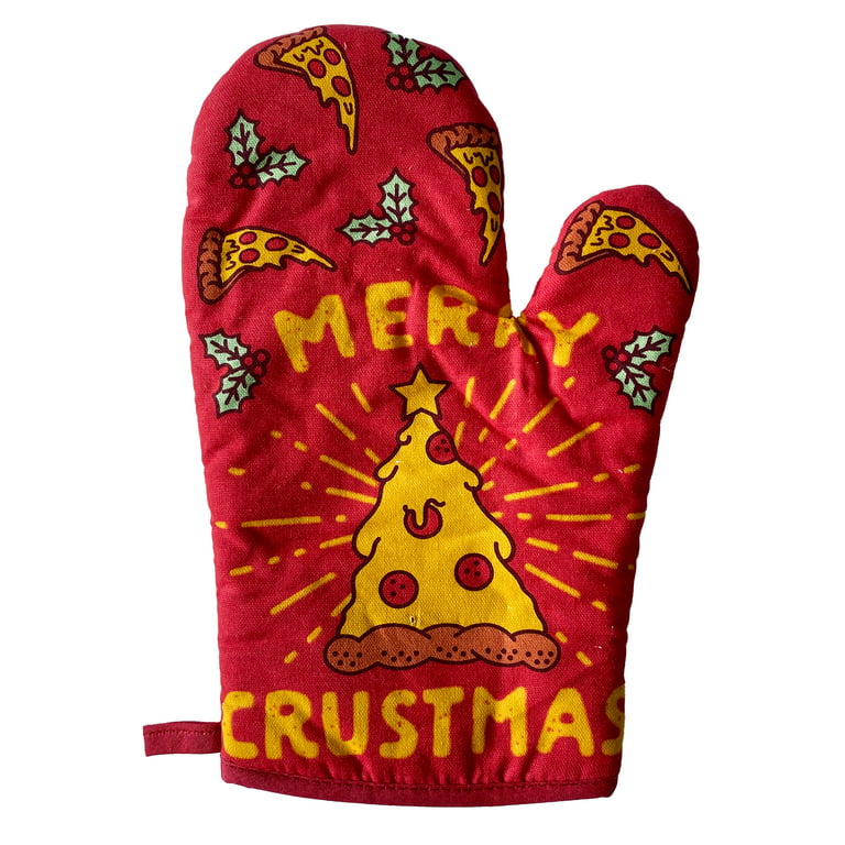 Christmas Oven Mitts - Embroidery by Germaine