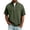 #01 Army Green 【Mix & Match: Choose Your Favorites】, variant on Men's Cotton Casual Short Sleeve Top, Summer Fashion Stand Up Collar Shirt Washed Worn Zipper Henley Lightweight Streetwear Soft T-Shirt for Beach Vacation | Zenithor,Purple 2XL