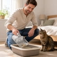 thumbnail image 5 of ZZAIXHL Integrated Cat Litter Scooper with 1pc Waste Bags Set Large Capacity Portable Detachable Waste Bin Cat Poop Shovel Cat Poop Scooper, 5 of 6