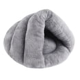 thumbnail image 4 of Cama para Perros con Forma de Zapatilla, Caseta para Cachorros Y Gatos, Lavable, Suave, Transpirable, Cojín Cálido, Casa Cálida para Gatos de Interior Gris claro 50cmx40cm, 4 of 10