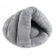 thumbnail image 3 of Cama para perros con forma de zapatilla Cama para gatos Cama para mascotas Nido cálido semicerrado Lavable Portátil Gris claro 50cmx40cm, 3 of 8