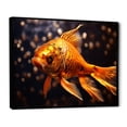 thumbnail image 2 of Designart "Yellow Kois Fish Golden II" Animals Floater Framed Wall Art Print, 2 of 7