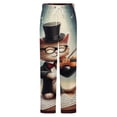 thumbnail image 5 of Cat Violinist Performance Winter Female Pants Flannel High Waist Women Pants Lady Warm Straight Leg Plush Trousers, 5 of 7