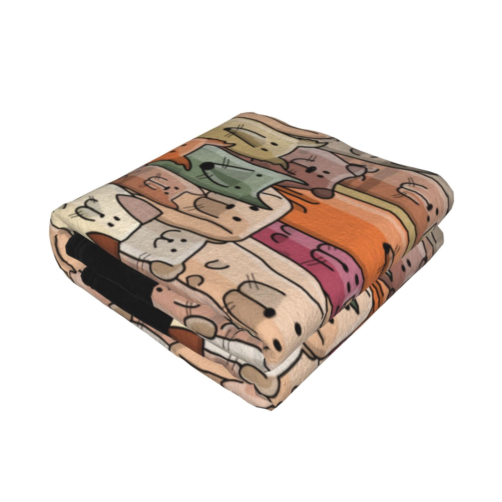 Throw Blanket for Couch - Funny Dogs Family Soft Comfy Lightweight Cozy Warm Throw Blanket, Fuzzy Plush Flannel Blanket & Throws for Sofa and Bed All Season