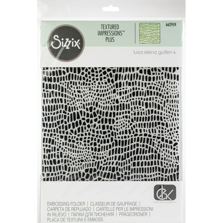 YOU PICK – Sizzix Textured Impressions Embossing Folders 2PKS