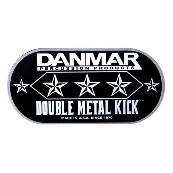 Danmar - 210MKD - Double Metal Kick Bass Drum Disc - Made From Cold-Rolled Alloy