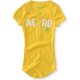 thumbnail image 1 of Aeropostale - Camiseta henley con mangas adornadas para mujer, color amarillo, pequeño, 1 of 1