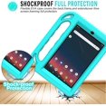thumbnail image 5 of SUPNICE Kids Case for Onn 8” 2022 Gen 3, Built-in Screen Protector Lightweight Handle Friendly Kickstand Cover for Walmart Onn 8 Tablet Model TBGRY 100071483 (2022 Release), Turquoise, 5 of 7