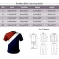 thumbnail image 3 of Men Summer Tops Mens Independence Day Holiday T Shirt Red White And Blue Flag Flag Retro Style Short Sleeved T Shirt Mens Western Men's Loose Fit Tees Men's Workout Shirts Short Sleeve Silver XL, 3 of 4