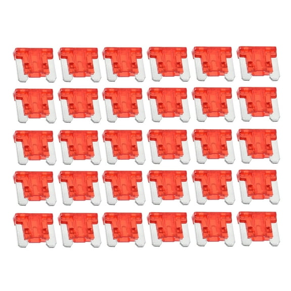 Unique Bargains 30pcs Low Profile Mini Blade Style Fuses 10A Blade Style Fuses for Automotive Car Boat Truck SUV RV
